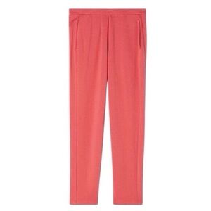 Eileen Fisher Tapered Ankle in Papaya Cozy Brushed Terry Hug Pants Size L NWT